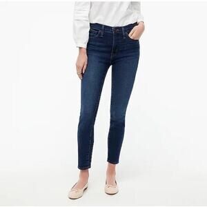 J.Crew Women's Stretch 9"‎ Mid Rise Skinny Jeans Dark Wash Size 30